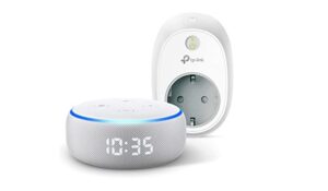 Amazon Echo Dot con reloj